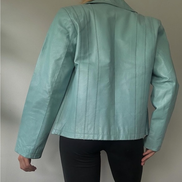 Women's Light Blue Jacket - Picture 4 of 5